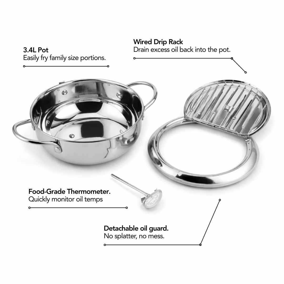 Japanese Clad Frying Pot